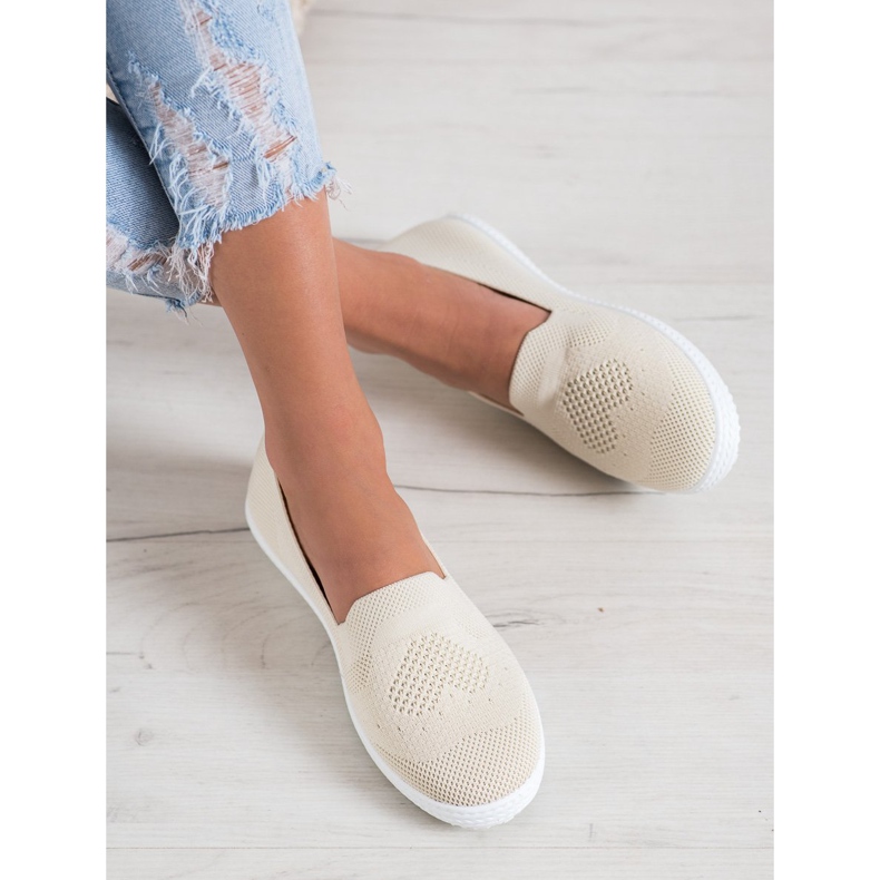 Via Giulia  Zapatillas beige caladas 1 Via Giulia  Zapatillas beige caladas 1