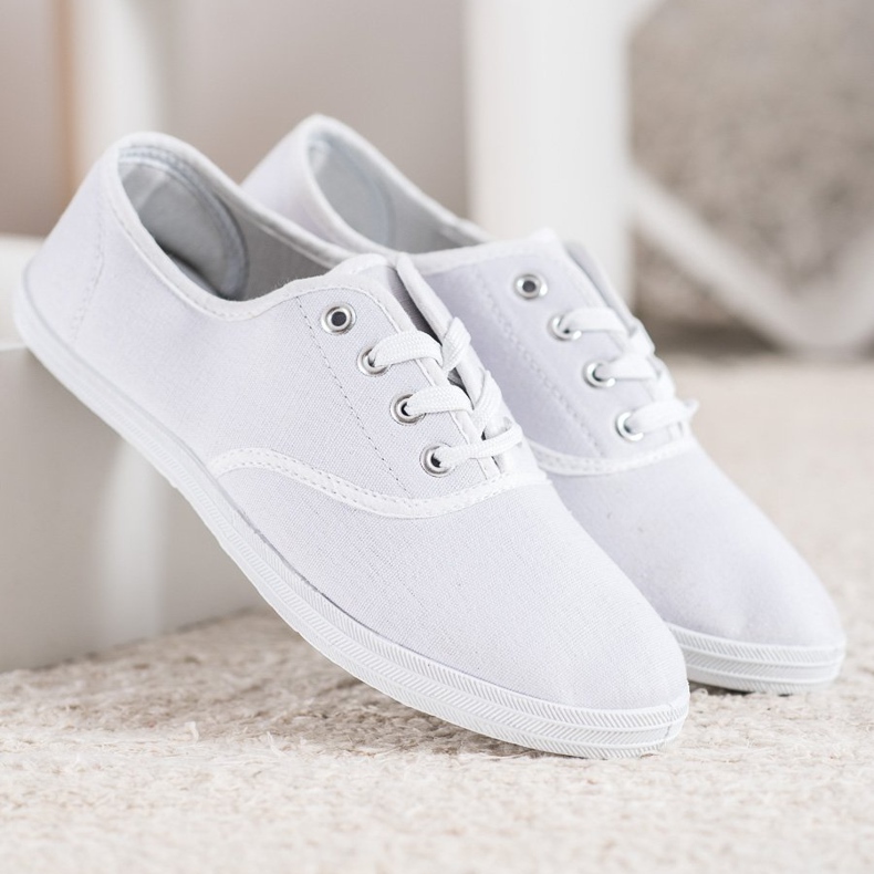 SHELOVET Zapatillas blancas claras blanco 1