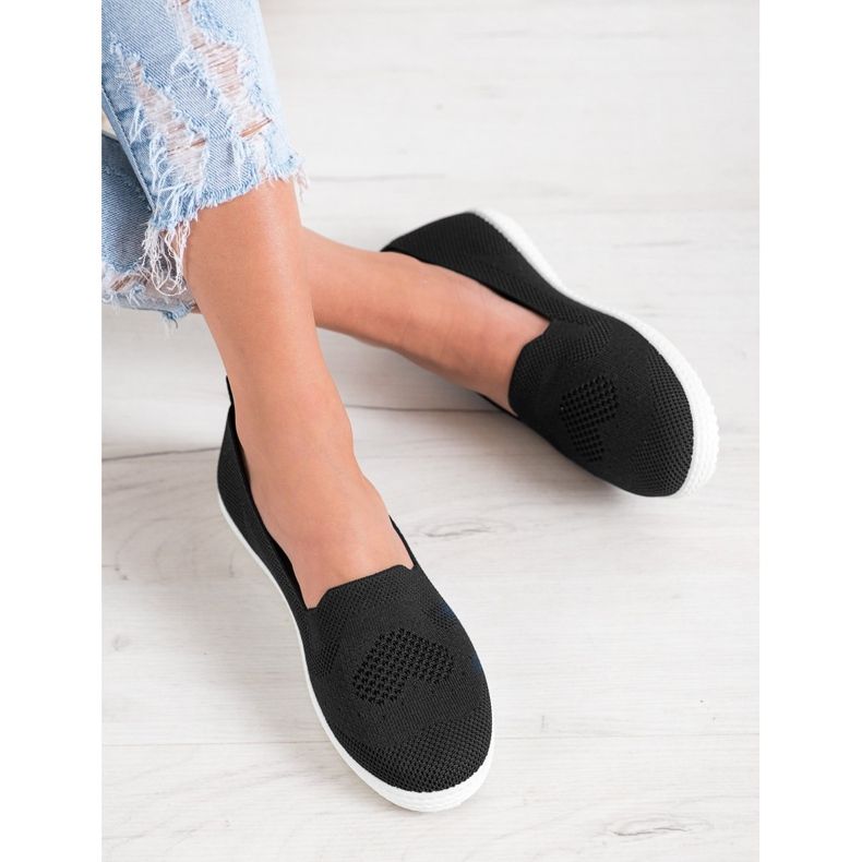 Via Giulia  Zapatillas negras caladas negro 1 Via Giulia  Zapatillas negras caladas negro 1