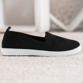 Via Giulia  Zapatillas negras caladas negro 4