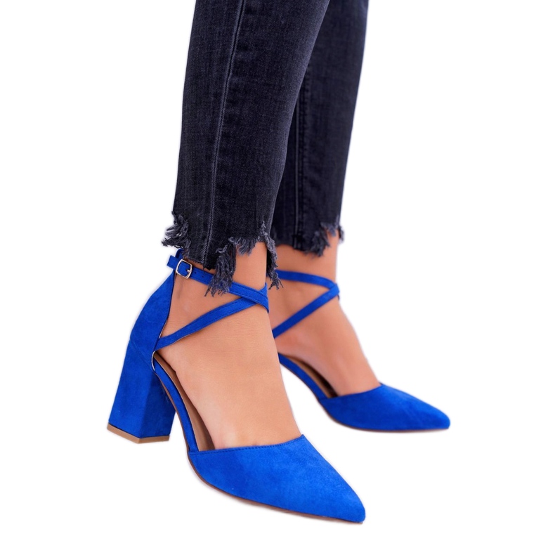 SEA Zapatos de tacón para mujer en Spitz Cornflower Traffic azul 1