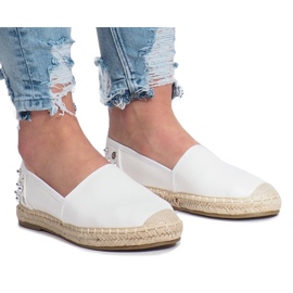 Alpargatas blancas con tachuelas Dolita blanco 1