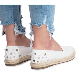 Alpargatas blancas con tachuelas Dolita blanco 4