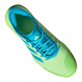 Zapatos de interior adidas Adizero FastCourt M FU8385 gris / plata, azul, verde verde 3