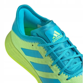 Zapatos de interior adidas Adizero FastCourt M FU8385 gris / plata, azul, verde verde 4