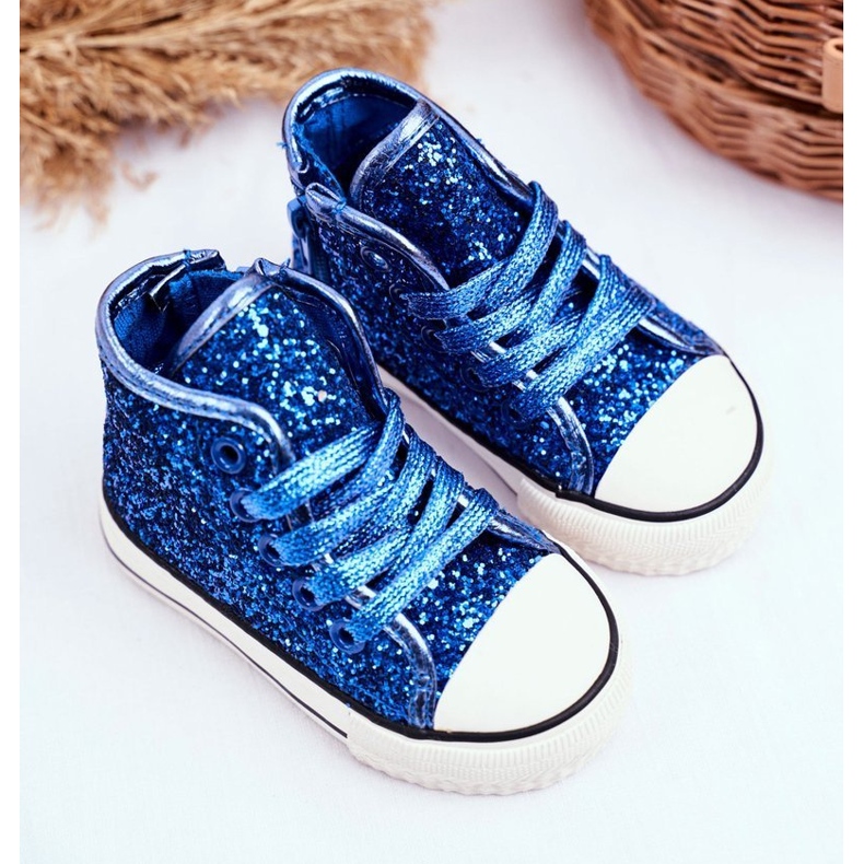 FRROCK Zapatillas para niños High Shiny Blue Ally azul azul 1