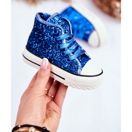 FRROCK Zapatillas para niños High Shiny Blue Ally azul azul 2