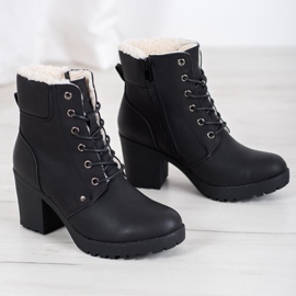 J. Star Botas casuales con lazos negro 3