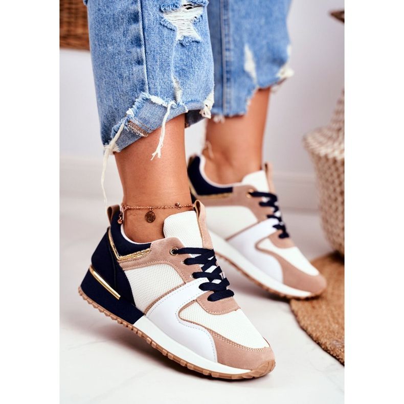 EVE Zapatillas Deportivas Mujer Beige Dorado Clementine Elements blanco marrón 1