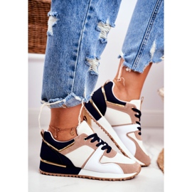 EVE Zapatillas Deportivas Mujer Beige Dorado Clementine Elements blanco marrón 4