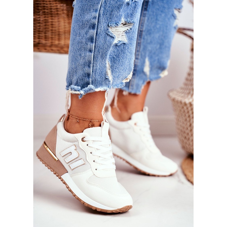 EVE Zapatillas Deportivas Mujer Beige Dorado Maddie Elements 1