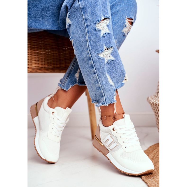 EVE Zapatillas Deportivas Mujer Beige Dorado Maddie Elements 2