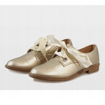 Zapato cordones dorado 188-233 amarillo 1