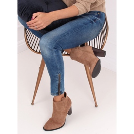Tacones altos clásicos beige UK09P Beige marrón 4