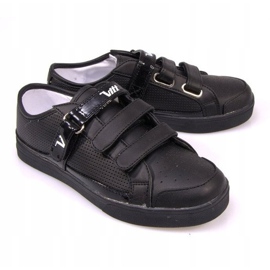 Zapatillas Con Velcro F-1-02 Negra negro 3