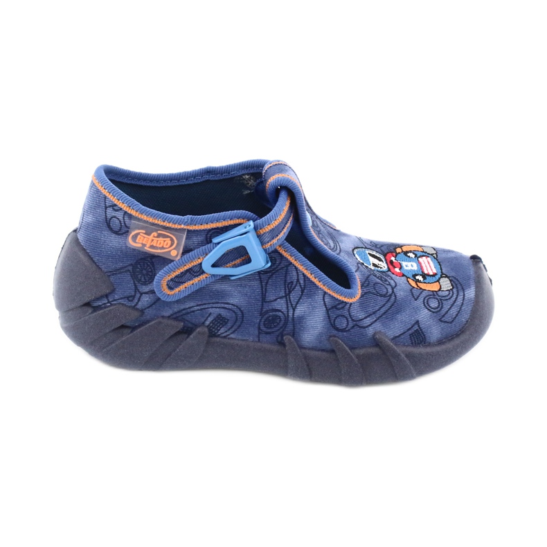 Calzado infantil befado 110P383 azul marino azul naranja 1
