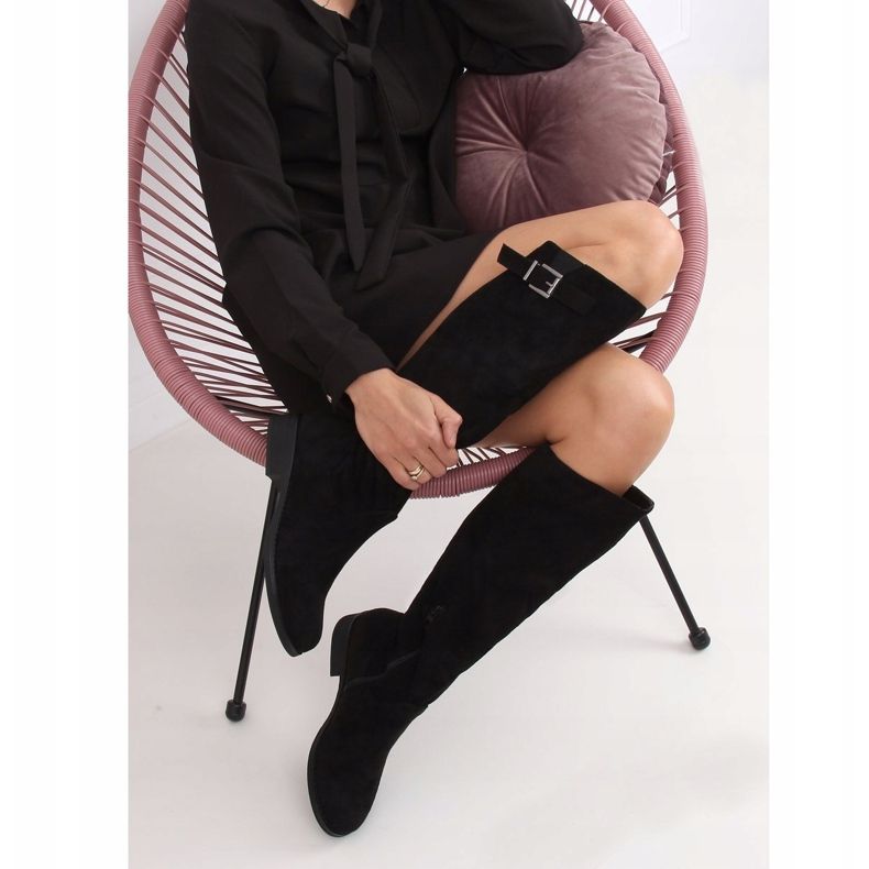 Botas de ante negro ST-20P Black 1