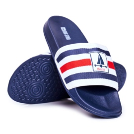 Pantuflas de Hombre Big Star Azul Marino DD174691 blanco 2