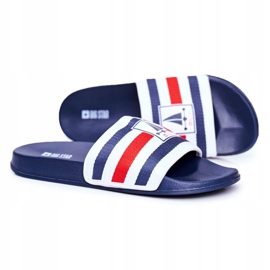 Pantuflas de Hombre Big Star Azul Marino DD174691 blanco 1