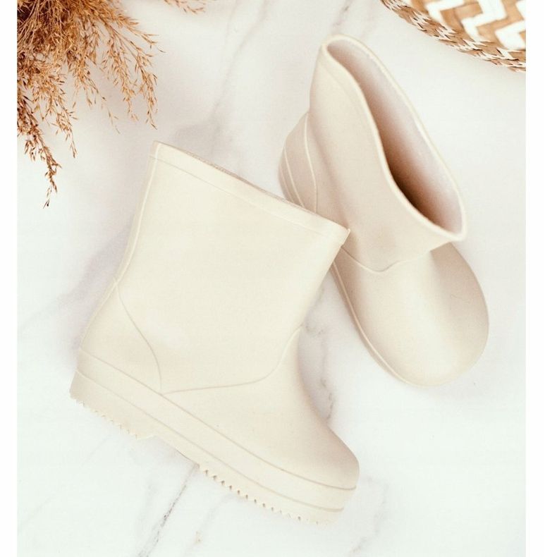 Canción de cuna para niños con chanclos de goma clásicos beige para niños 1