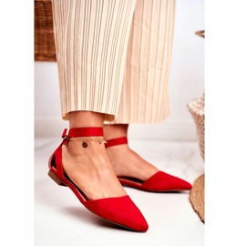 PS1 Bailarinas Planas Rojas De Mujer Con Cinturón Con Allison Spitz rojo 1 PS1 Bailarinas Planas Rojas De Mujer Con Cinturón Con Allison Spitz rojo 1