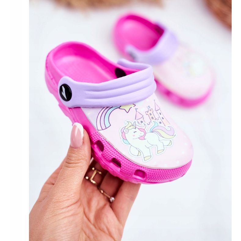 Pantuflas Infantiles Foam Crocs Pink Ponies Pony rosado 2 Pantuflas Infantiles Foam Crocs Pink Ponies Pony rosado 2