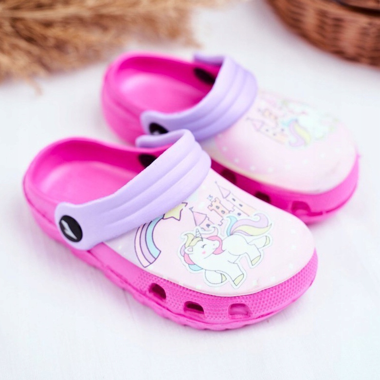 Pantuflas Infantiles Foam Crocs Pink Ponies Pony rosado 1 Pantuflas Infantiles Foam Crocs Pink Ponies Pony rosado 1