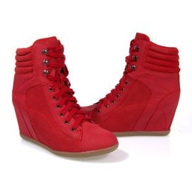 Sneakers Boots On Wedge 562 Rojo 1