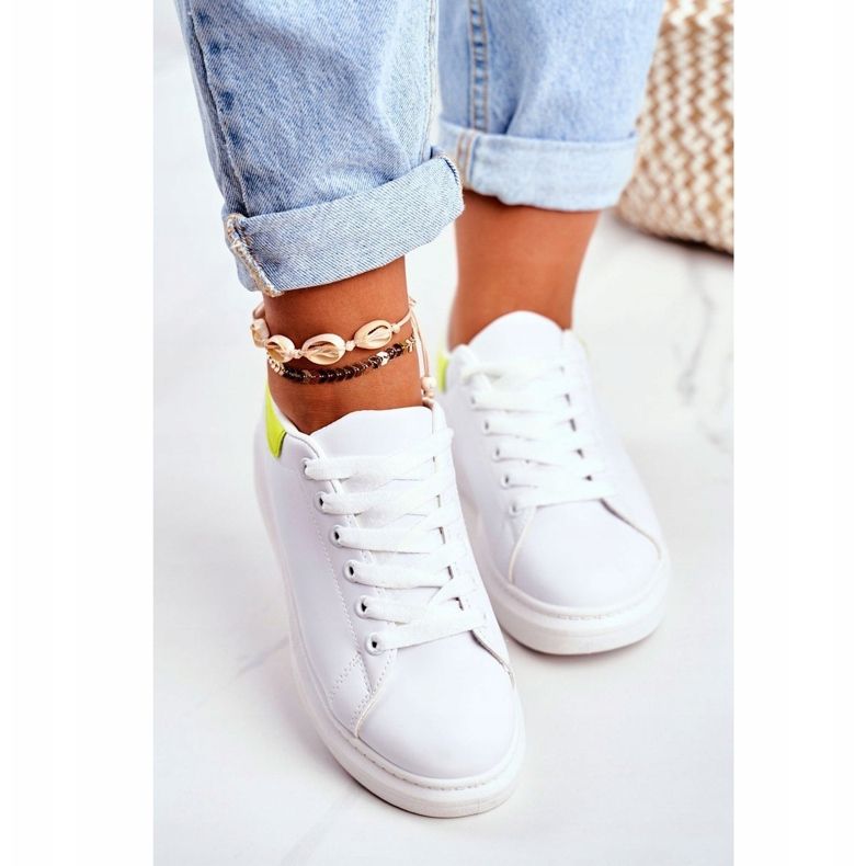 Zapatos Deportivos Mujer Lu Boo Blanco Matilda amarillo 1 Zapatos Deportivos Mujer Lu Boo Blanco Matilda amarillo 1