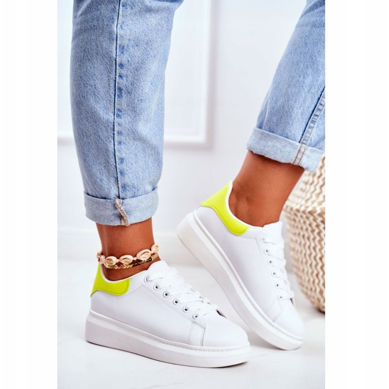 Zapatos Deportivos Mujer Lu Boo Blanco Matilda amarillo 2 Zapatos Deportivos Mujer Lu Boo Blanco Matilda amarillo 2