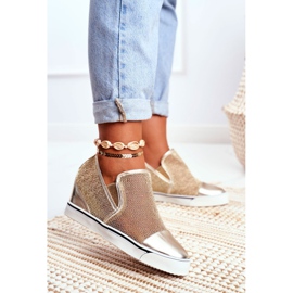 Zapatillas de mujer Lu Boo con malla Golden Morgono dorado 1