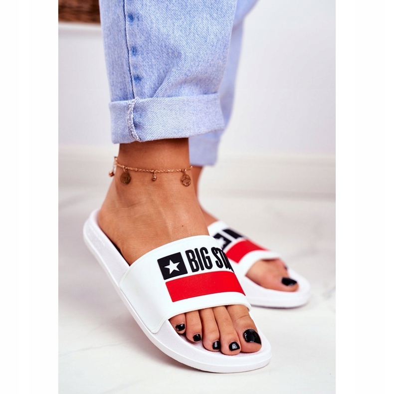 Pantuflas de Mujer Big Star Classic White GG274047 blanco 1