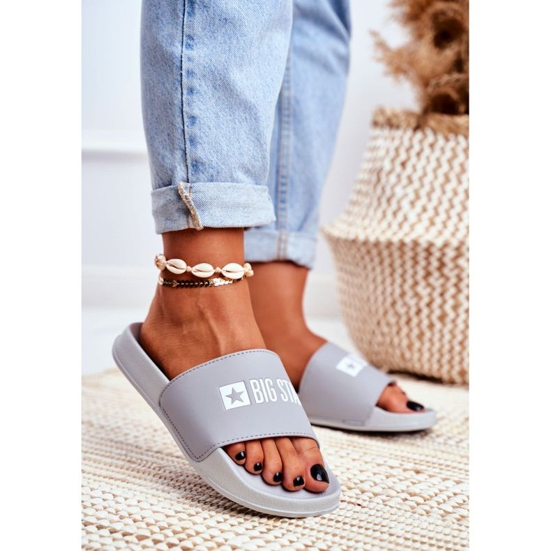 Pantuflas de Mujer Big Star Grey GG274042 gris 1