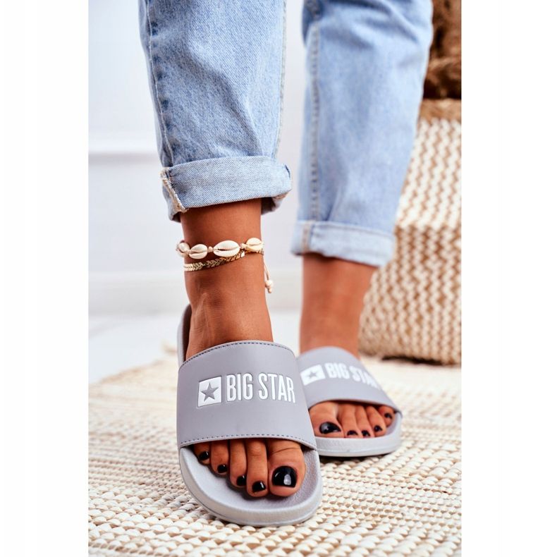 Pantuflas de Mujer Big Star Grey GG274042 gris 2