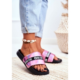 Pantuflas de Mujer Big Star Pink Holo GG274008 rosa 1