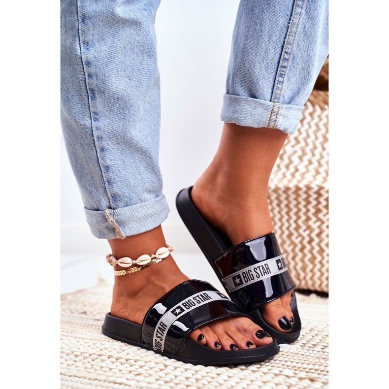 Pantuflas de Mujer Big Star Lacado Negro GG274007 1