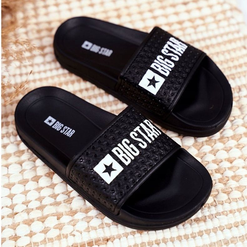 Pantuflas Infantiles Negras Big Star Quilted GG374800 negro 1