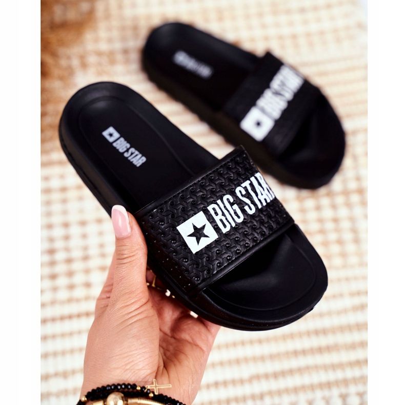 Pantuflas Infantiles Negras Big Star Quilted GG374800 negro 2