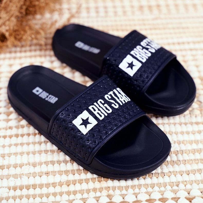 Pantuflas Infantiles Big Star Azul Marino Acolchado GG374802 1