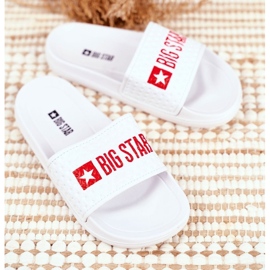 Pantuflas para niños Big Star White Quilted GG374803 blanco 1