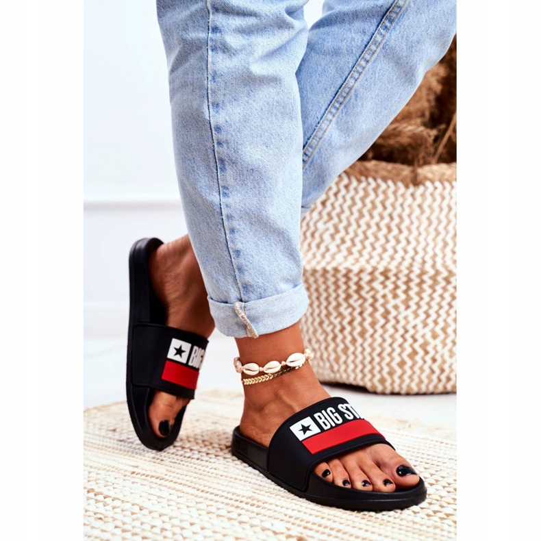 Pantuflas de Mujer Big Star Classic Black GG274A045 negro 2