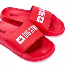 Pantuflas Hombre Big Star Rubber Red Eco Leather GG174932 rojo 2