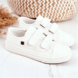 Zapatillas Infantiles Niños Big Star Con Velcro Blanco GG374010 1