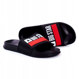 Pantuflas de Hombre Big Star Classic Black GG174936 blanco negro rojo 3