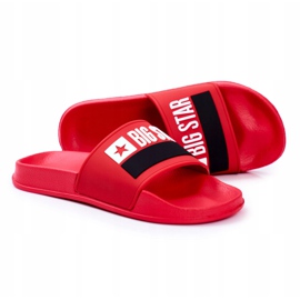 Pantuflas de Hombre Big Star Classic Red GG174939 blanco negro rojo 3
