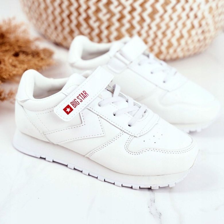 Zapatos Deportivos Infantiles Big Star Con Velcro Blanco GG374057 1