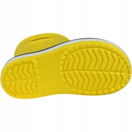 Bota de lluvia Crocs Crocband Niños 205827-734 rojo amarillo 3