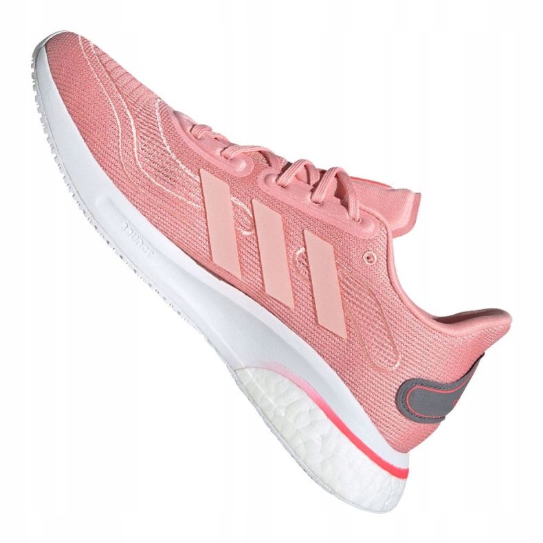 Zapatillas de running adidas Supernova W FV6021 blanco rosado 1