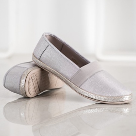 SHELOVET Zapatillas elegantes sin cordones gris 4