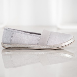 SHELOVET Zapatillas elegantes sin cordones gris 5